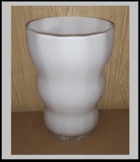 Skl. váza biela pr. 17 cm, v-25 cm č 836